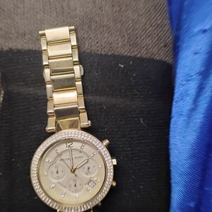 Michael Kors Gold-Tone Women's Watch with Crystal Accents